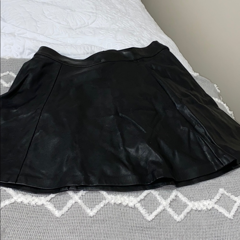 Leather skirt